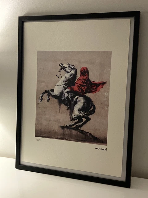 Lithographie Banksy Avec Certificat D'authenticité Et Encadrée - Œuvre Street Art