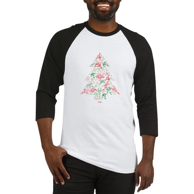 CafePress Iron Man Christmas Tree Baseball Jersey Baseball Tee (1170578125)