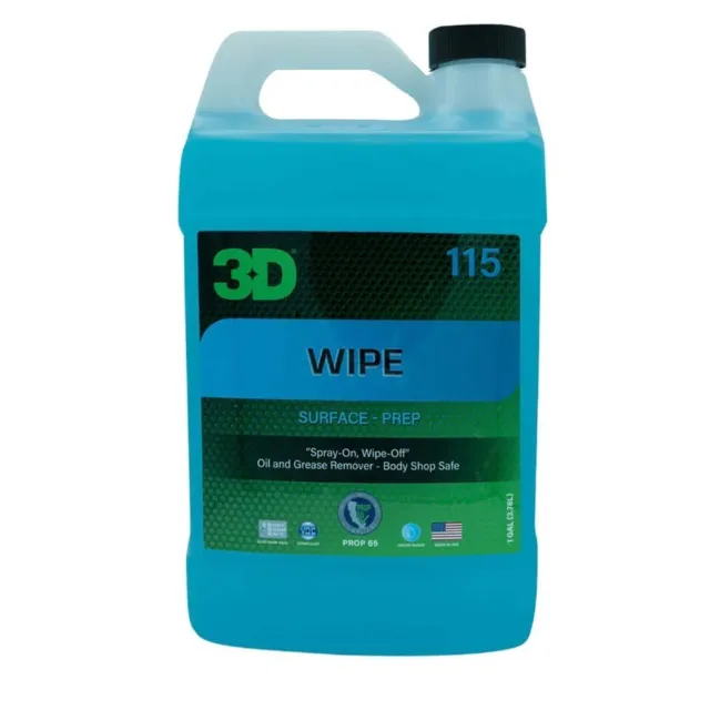 3D Wipe Surface Prep 128 oz - Spray On - Wipe Off Grease Remover