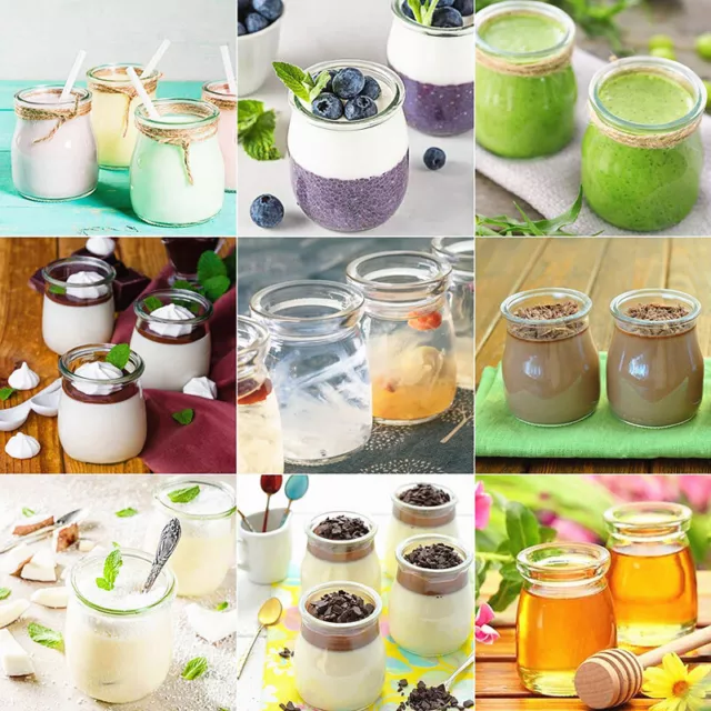 Glass Jars :: Round Glass Jars :: Round Glass Jars - 200ml- Glass Jars with  5 Lid Colour Options - Beekeeping Supplies Australia