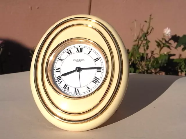 Cartier Paris Tisch - uhr Reise Taschen - wecker clock Sammlerstück Pendulette