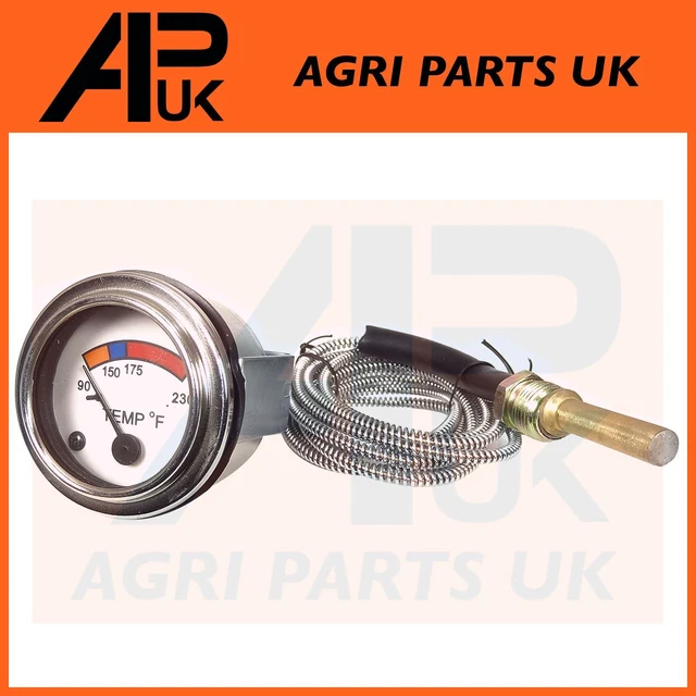 WATER TEMPERATURE GAUGE Original Chrome Bezel for Fordson Dexta Super Tractor £17.35 PicClick UK