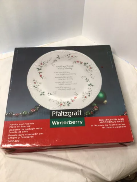 PFALTZGRAFF WINTERBERRY “Family and Friends Plate of Sharing” NIB