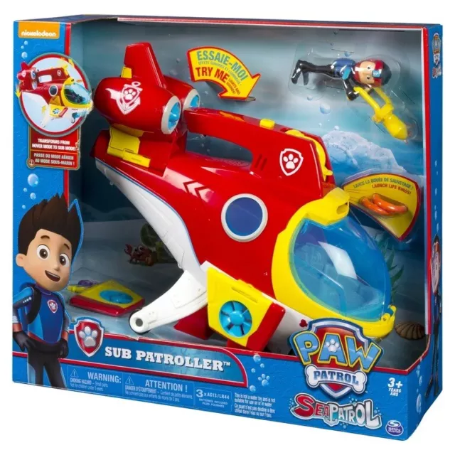 PAW Patrol - Sub Patroller Transforming Vehicle with Lights, Sounds and Launcher