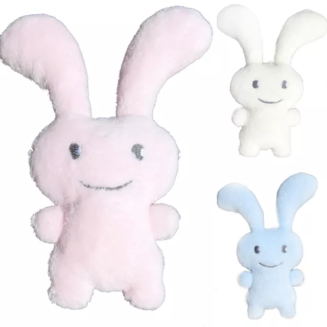 Trousselier Baby Kuscheltier Hase Rassel  Fleece Funny Bunny 24 cm rosa blau