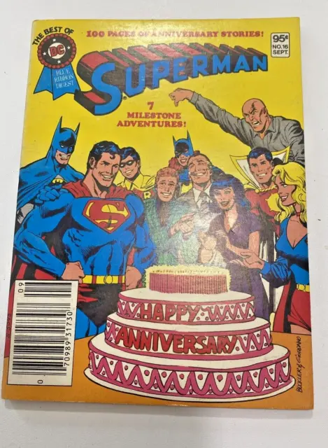 1981 The BEST of DC BLUE RIBBON DIGEST # 16 - SUPERMAN 7 MILESTONE ADVENTURES