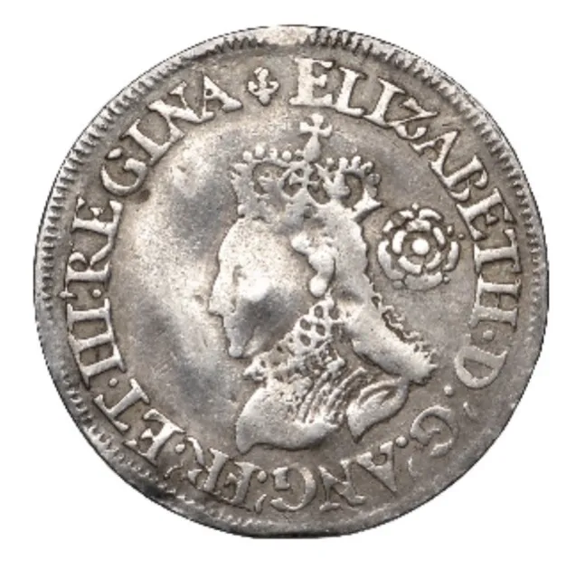 1568 Elizabeth I Milled Sixpence, mm. lis, S-2599