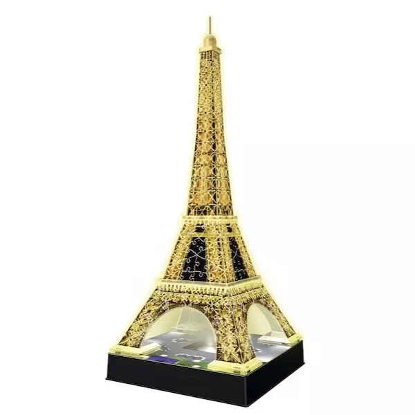 Puzzle 3D Tour Eiffel Night Edition con LED 216pz 125791 Ravensburger zoom_out_m