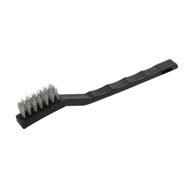 Brosse acier inox poignée incurvée à poils à gratter nettoyage voiture