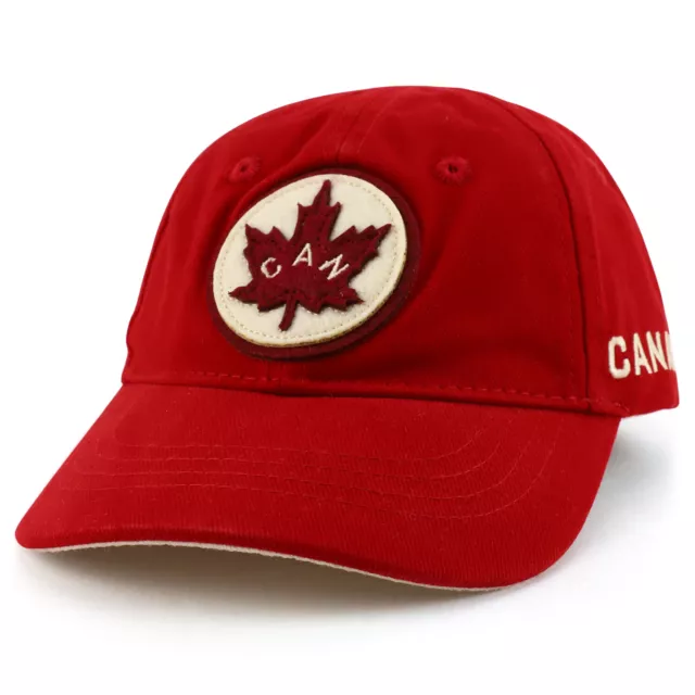 Casquette en coton brossé logo feuille d'érable feutre pour jeunes enfants Canada - LIVRAISON GRATUITE