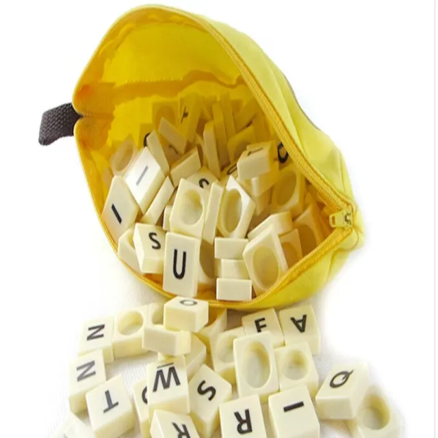 Bananagrams Game Word Spelling Lettered Educational Crossword Play AU Stock 3