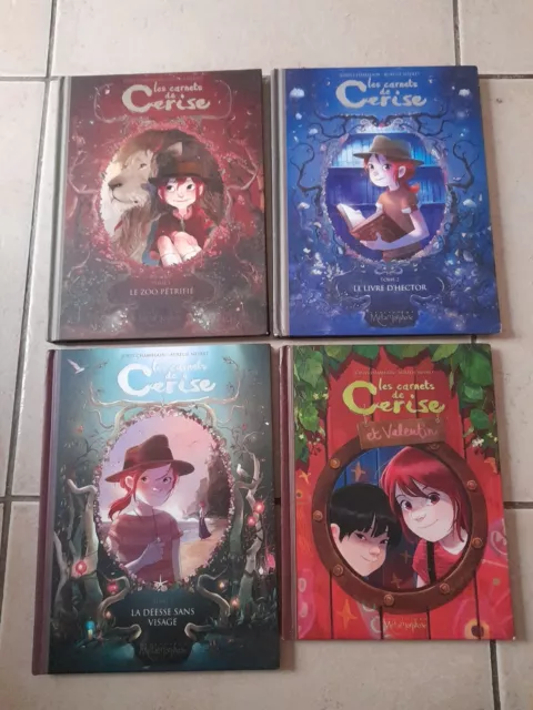 Lot De 4 Bd Les Carnets De Cerise - Tome 1,2,4 - Cerise Et Valentin