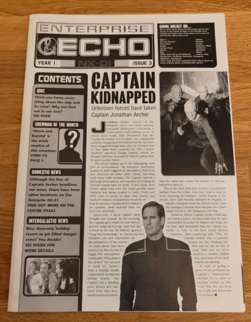 NEWSLETTER - Star Trek Enterprise Echo NX-O1 Year 1 Issue 3 Star Trek News