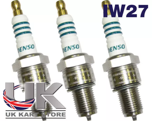 Denso IW27 Bougie Allumage Iridium X 3 pour Rotax Max Iame TonyKart Kart Karting