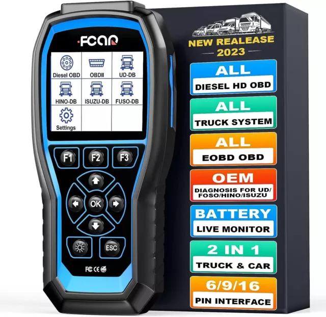 FCAR F506 Heavy Duty Truck Scanner All Systems HD Diesel Diagnostic Scanner DPF