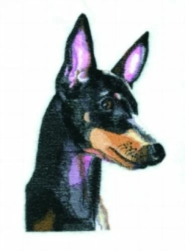 Embroidered Short-Sleeved T-Shirt - Manchester Terrier BT4479  Sizes S - XXL