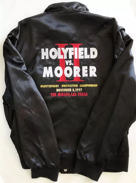 Vintage Original Michael Moorer vs. Evander Holyfield II Boxing Fight Jacket XL