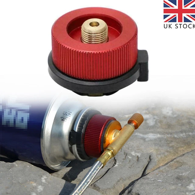 CAMPING STOVE BUTANE Gas Metals Adapter Convert Fuel Canister For Long