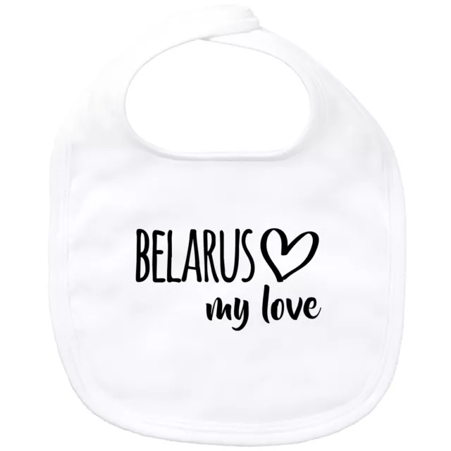 Bavaglino bambino Bielorussia my love idea regalo souvenir compleanno collo di Natale