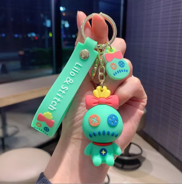 New Disney Scrump Cartoon PVC Handbags Bags Hanger Pendant Keychains Key Rings