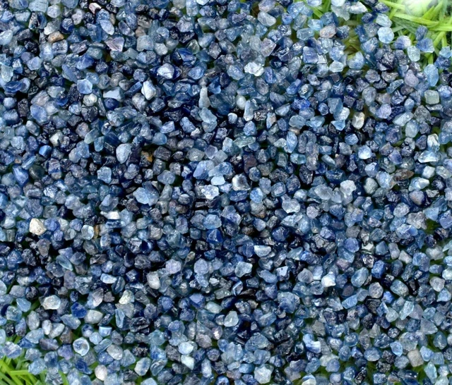 SAPHIR BLEU BRUT, lot de 3. 7carats. Madagascar. Corindon bleu non chauffé EUR 22,00 - FR