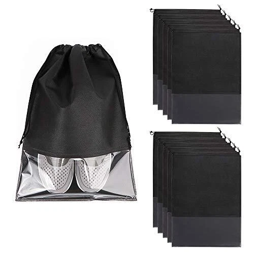 10 Stück Schuhe Tasche Vlies Reise Aufbewahrungsbeutel Kordelzug Staubbeutel 19
