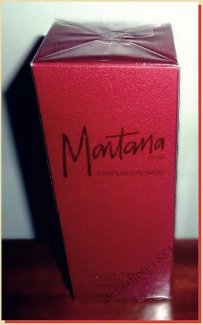 Montana Parfum D'homme Rouge Eau De Toilette 125Ml 4.2Fl.oz Vintage Neuf Blister