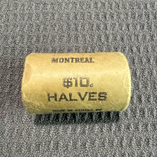 Real “OBW” $10 Roll of Canada Half Dollar (20 Coins) 50C Canada Halves BU