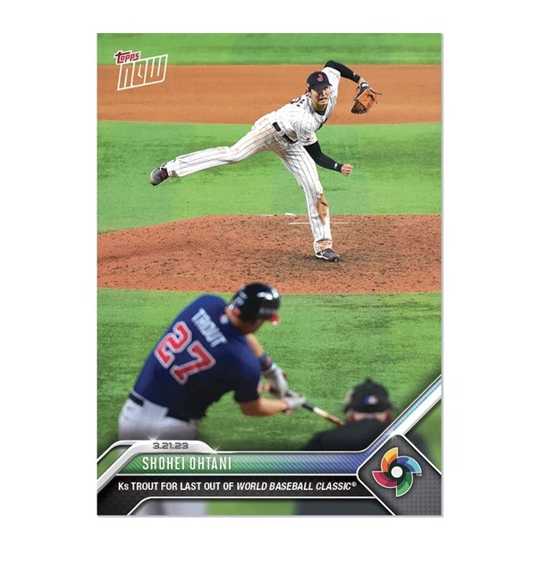 Shohei Ohtani Ks Mike Trout 2023 World Baseball Classic TOPPS NOW 71 Presale