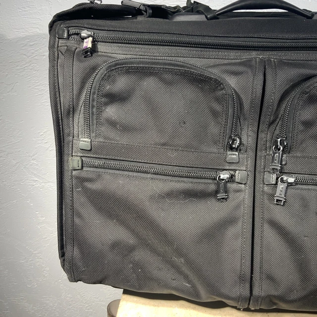 Tumi Alpha 2 Black Wheel Carry-On Rolling Garment Bag 22033DH - NEEDS REPAIR 2