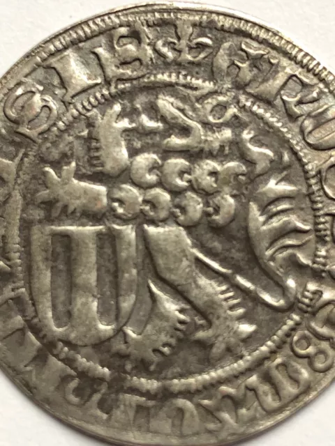 Superbe RARE authentique ancien DENIER au LION en ARGENT ? à identifier 3