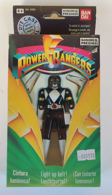 Figurine Power Rangers Mighty Morphing - Black Ranger - Ceinture Lumineuse - Bandai 1993