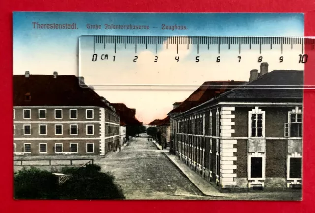 Militär AK THERESIENSTADT Terezin um 1910 Infanteriekaserne Zeughaus  ( 85255