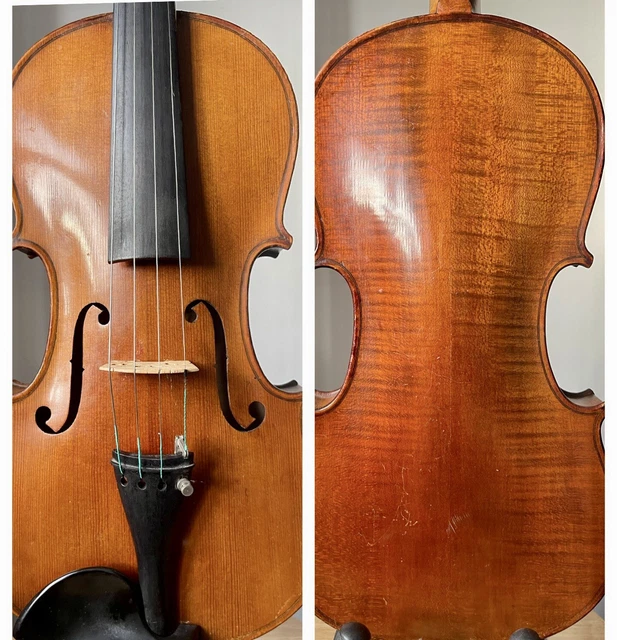 Special And Visually Stunning Old German Possibly Italian Violin 4/4 With Case
