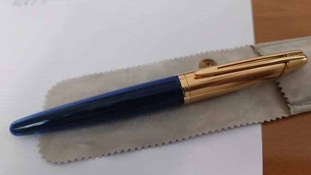 Waterman Edson Fountain Pen Blue Sapphire