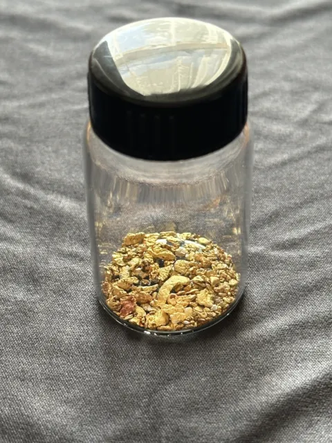 Australian Alluvial Gold 5.83g 22ct+ With Glass Vial