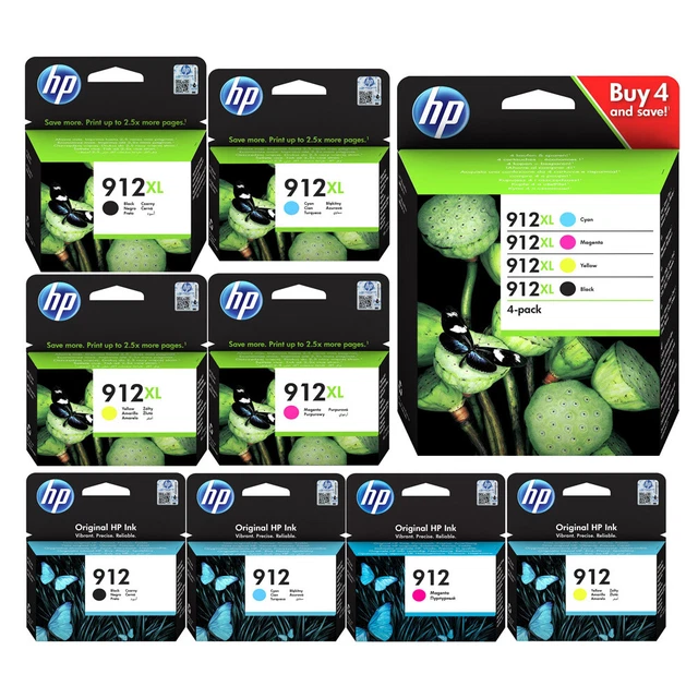 CARTUCCE ORIGINALI HP 912 XL 917 XL OfficeJet 8012 8014 8015 Pro 8022 8024 8025