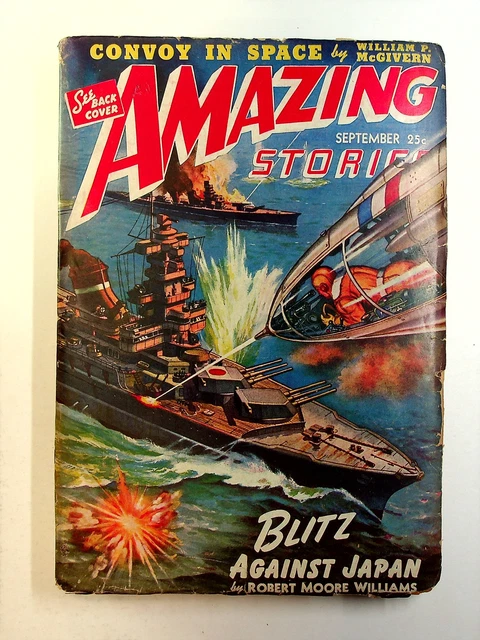 Amazing Stories Pulp Sep 1942 Vol. 16 #9 GD/VG 3.0 TRIMMED