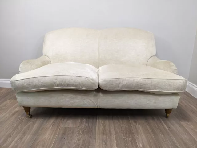 SOFA LAURA ASHLEY Richmond 2 Seater Cream Chenille Upholstery Wood