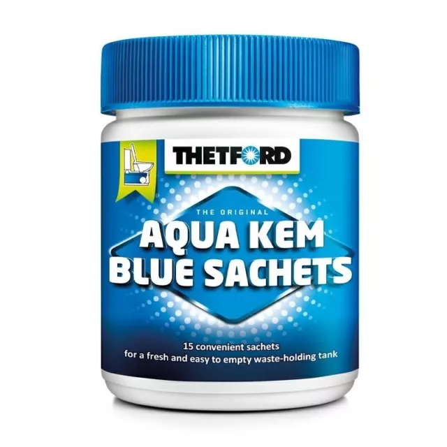 Aqua Kem Blue 15 Sacchetti Thetford Disgregante WC portatili Cassetta Camper