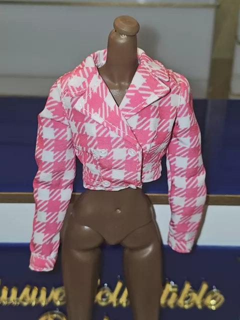 Integrity Toys NU Face Print It Pink Nadja Rhymes  Doll Cropped Jacket