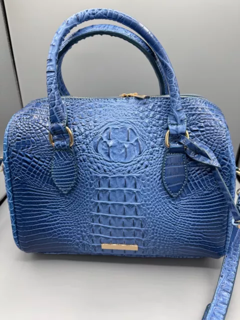 Luxury Crocodile Pattern Handbag, Retro Genuine Leather Purse