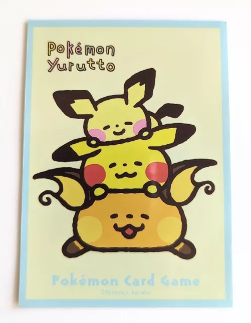 Yurutto Pikachu Raichu Pichu Individual Japanese Pokemon Center Card Sleeves X1