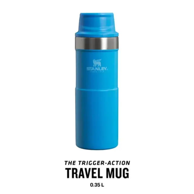 Stanley Classic Trigger Action Travel Mug 0.35L Azure
