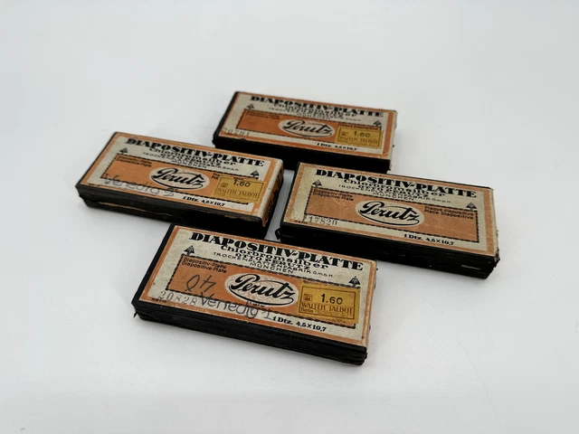 * DIAPOSITIV PLATTE PERUTZ 1920er VENEDIG ANTIK 4,5 X 10,7 CM