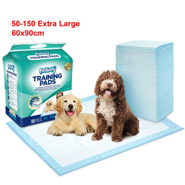 Large Puppy Training Trainer Train Pads Toilet Pee Wee Mat Poo Dog Pet Cat 60x90