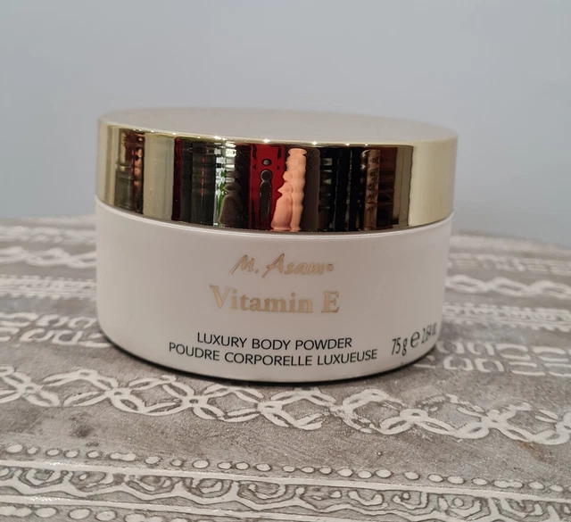 M. Asam Vitamin E Luxury Body Powder con borda 75 g NUEVO 🙂