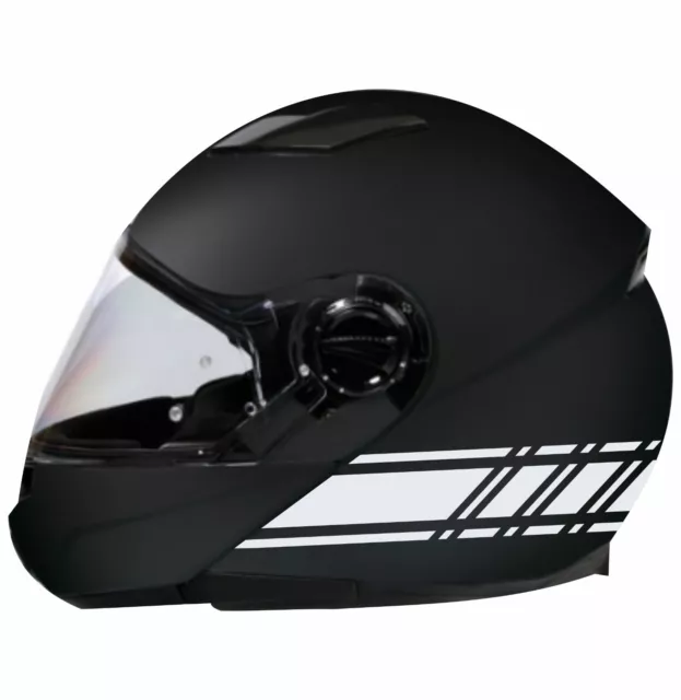 Adesivi per casco moto motorino Helmet universale Strisce sportivo C0057