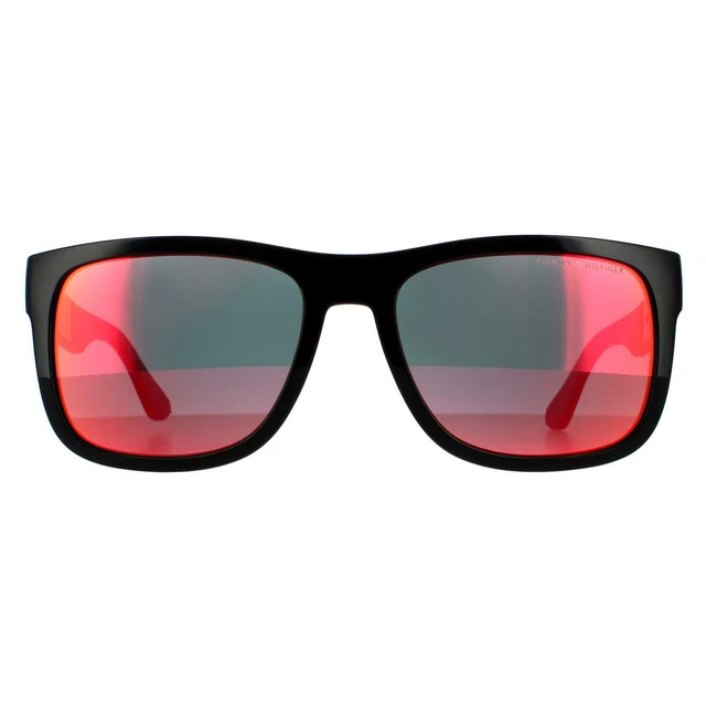 Tommy Hilfiger Lunettes de Soleil Th 1556/S 807 Uz Noir Rouge Miroir