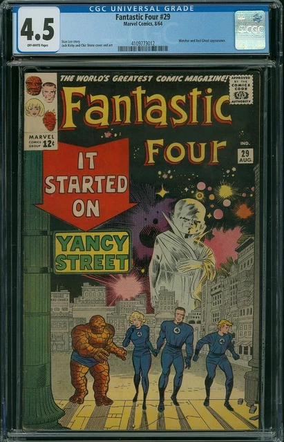 The Fantastic Four #29 Cgc 4.5 Vg+  Off White Pages 1964